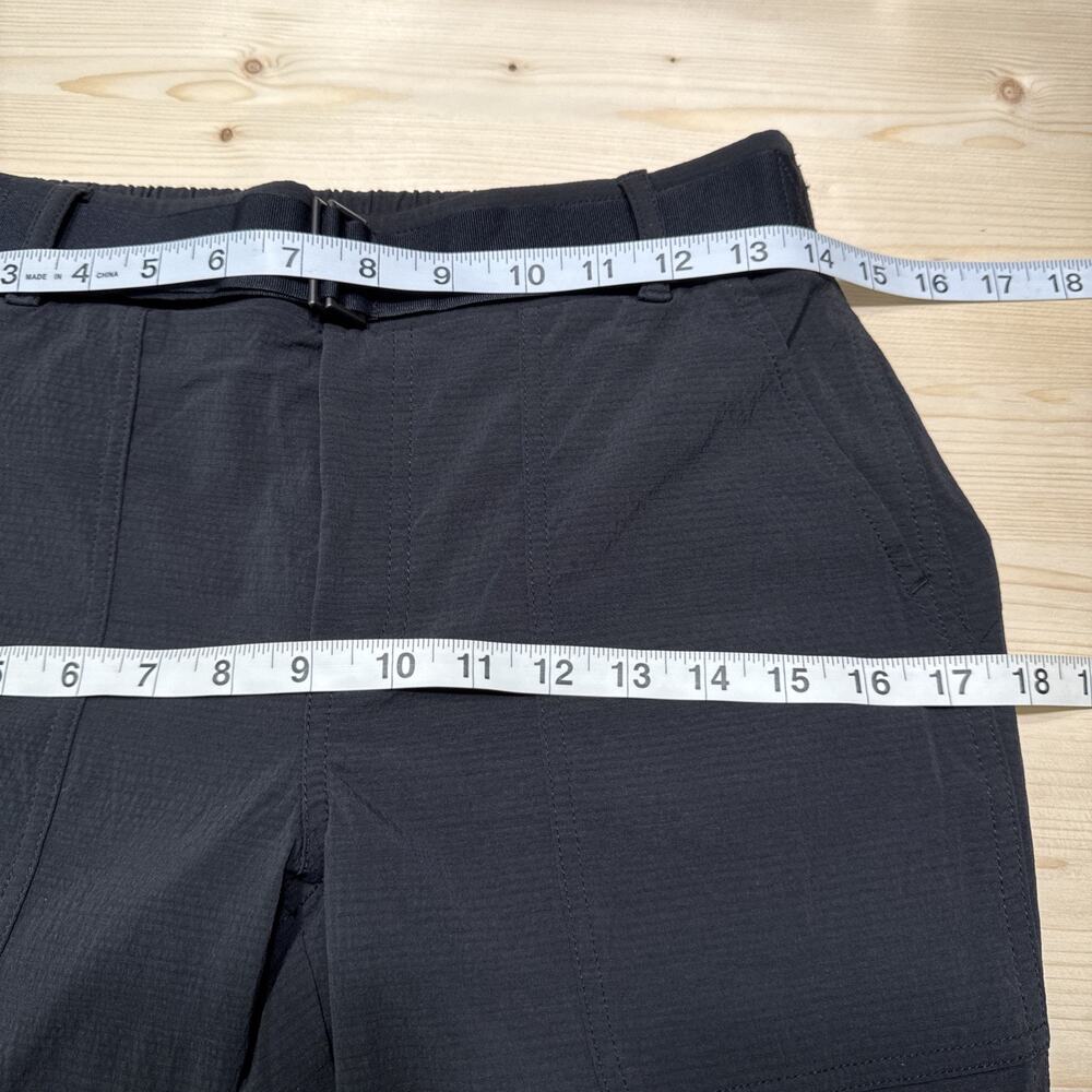 Athleta Trekkie Pant Womens 2 Black Stretchy Pull-On Pockets Zip Adjustable Hem - Picture 8 of 10
